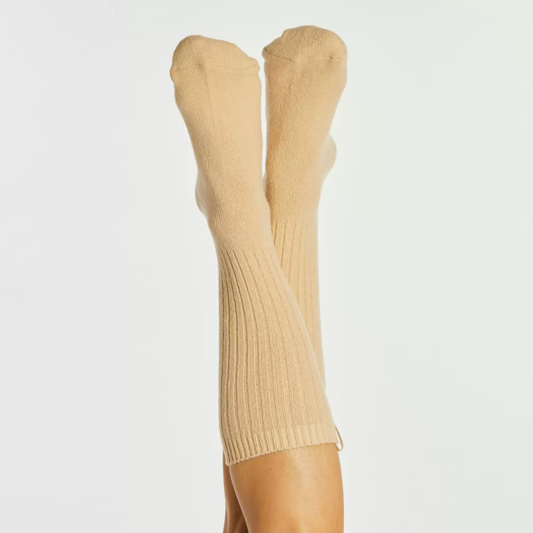 Online Hari Mari CloudComfort Crew Socks Beige