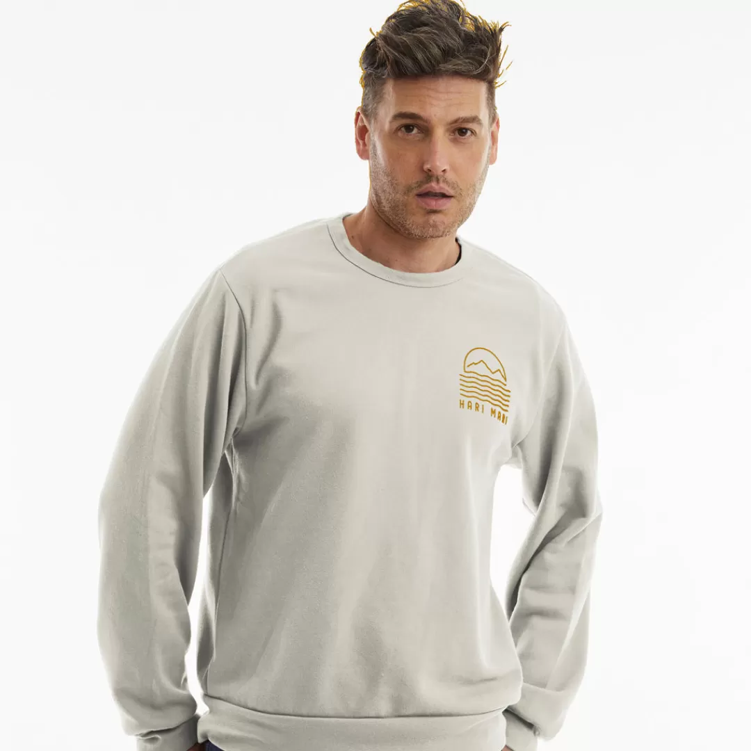 Flash Sale Hari Mari Sun & Sea Fleece Crewneck Sun Sea Heather Dust