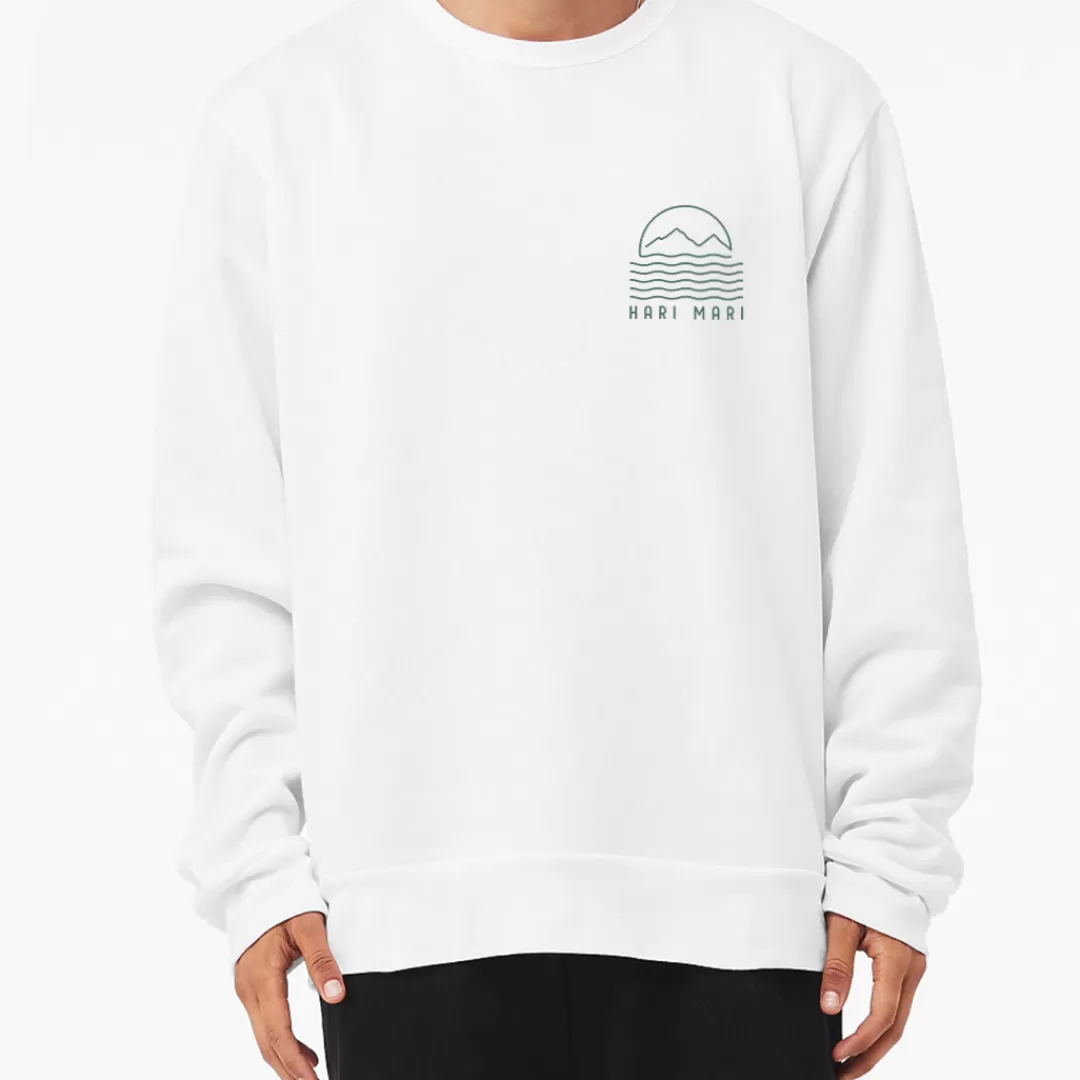 Discount Hari Mari Sun & Sea Fleece Crewneck Sun Sea White